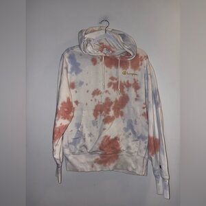 Champion — White TyeDye Hoodie